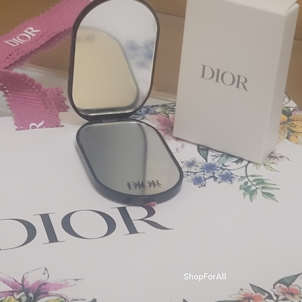 DIOR CD Smart Phone Pop Socket Phone Ring Mirror Stand Black/Silver Compact - Picture 7 of 16